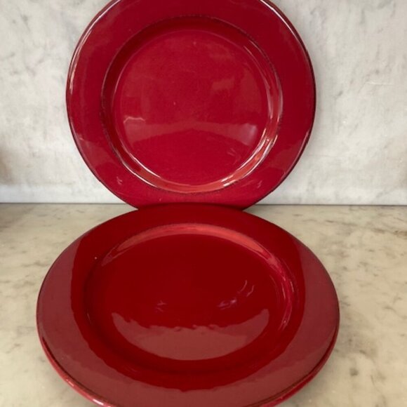 PIER 1 Toscana Burgundy Salad/Dessert Plates (2) - Picture 1 of 9